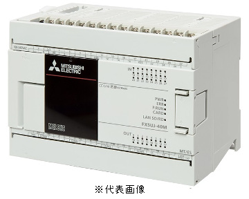三菱電機 FX5UJ-40MT/ESS FX5UJ CPUユニット 電源AC100~240V 入力:24点 DC24V シンク/ソース 出力:16点 トランジスタ シンク