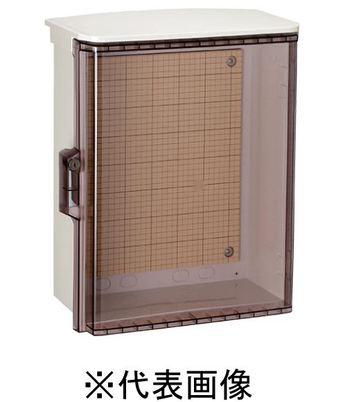 日東工業 OPK12-2525CA キー付耐候プラボックス透明扉屋根付 寸法mm ヨコ250タテ250フカサ120
