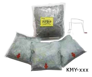 積水化学 KMY-050 フィブロック 丸穴 貫通(床用) 耐火パックΦ50用キット 1キット/耐火パック2個(120×120mm) 受金具1個