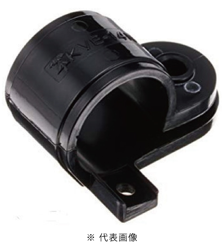 未来工業 KVE-22K VE片サドル 適合VE菅22mm  10個入り 色 黒