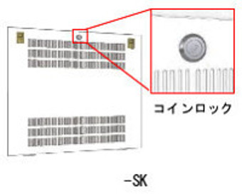 日東工業 ーSK 組替仕様 HUB 収納キャスター付向け 側板鍵付タイプ 適用機種 FVHC全機種