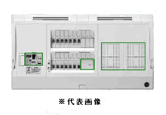 日東工業 HPD3E6-103D HPD型ホーム分電盤 ドアなし 付属機器取付スペースx2付 単相3線式 単3中性線欠相保護付漏電ブレーカ付 主幹容量60A 分岐回路数10+予備3