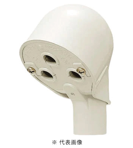 未来工業 MEC-16M エントランスキャップ 適合菅 VE16 色ミルキーホワイト