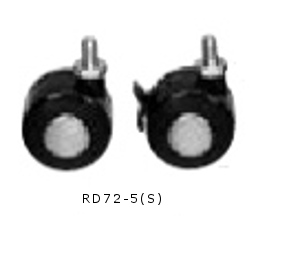 日東工業 RD72-5 キャスター 適用機種FL/FKシリーズ H=58mm 車輪材質ナイロン 車径φ50 許容質量60kg/1コ 製品質量0.4kg ストッパー無 2個セット