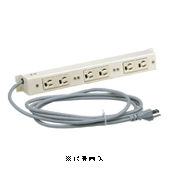日東工業 FS-CP6 コンセントバー(RD81)付タイプ 6コ口抜止めコンセント(RD81-6N) 適用機種FS、FSR、FST、FSP、FSA、FSC、FSN、FSB、FSS、FSST、FSV、FSH、FSG、FSNA各シリーズ H=800mm以上