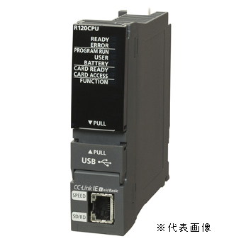 三菱電機 R04CPU MELSEC iQ-Rシリーズ シーケンサCPUユニット プログラム容量:40Kステップ 基本命令処理時間(LD X0):0.98ns