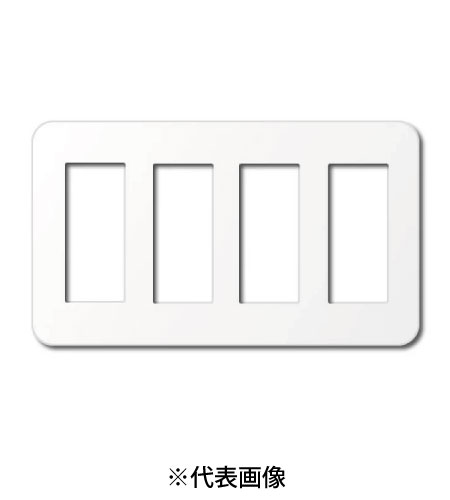 パナソニック WTF7012W コンセントプレート 4連用 12コ用 ラウンド 色ホワイト