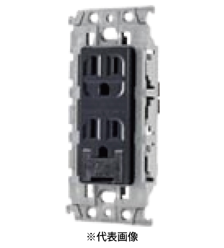 パナソニック WTL113249H 埋込アースターミナル付接地ダブルコンセント 絶縁枠付 15A 125V AC 色 グレー